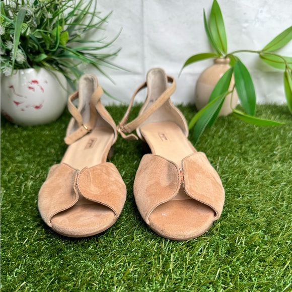 PAUL GREEN🍂🍂Kary Nude suede leather flats Size 9 - Picture 11 of 13